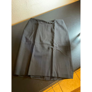 NWT Ann Taylor LOFT Black Lined Pencil Skirt size 10